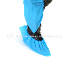 Alta qualidade Com CE FDA Certificado ISO Cobertura de sapato microporoso azul CPE descartable
